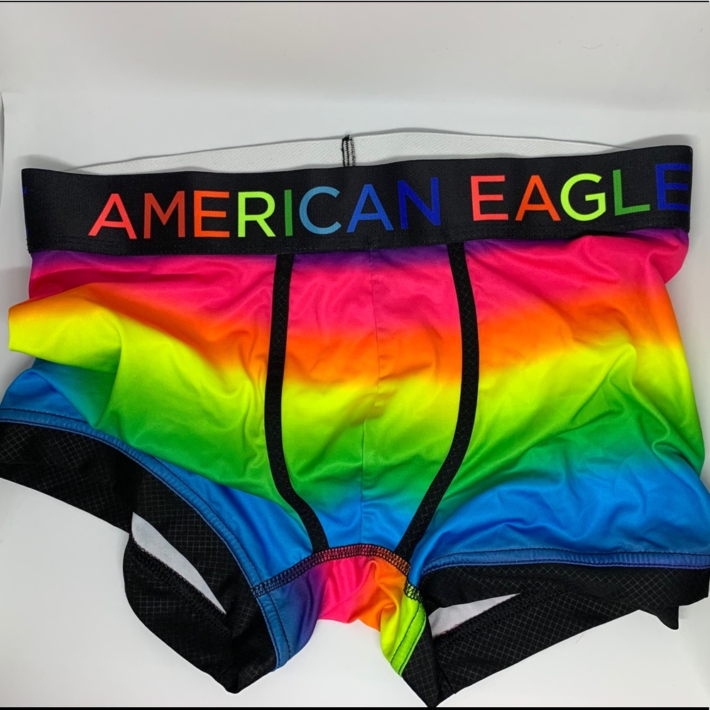 American Eagle Rainbow Trunks-size M